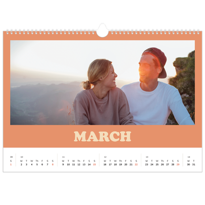 A3 Photo Calendar — Retro frames [March]
