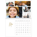 A4 Double Photo Calendar — Scribble text [March]