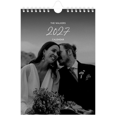 A5 Photo Calendar — Elegant script [cover]