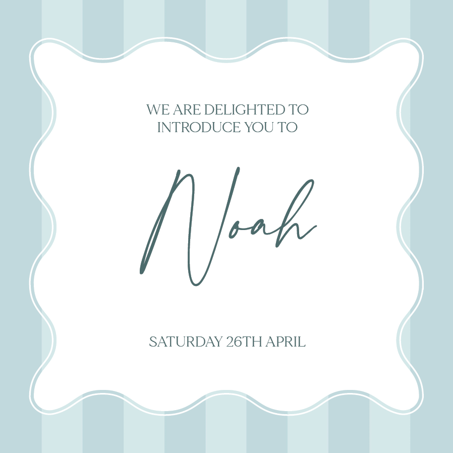 Invitations — Pastel scallops