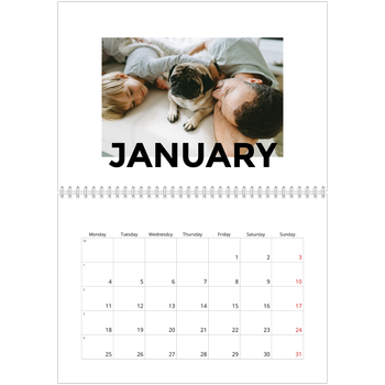 A4 Double Photo Calendar — Scattergram