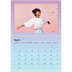 A4 Double Photo Calendar — Playful Pastel [March]
