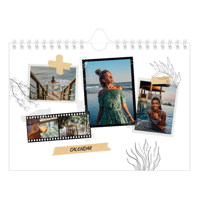 A5 Landscape Photo Calendar — Scrapbook flair [cover]