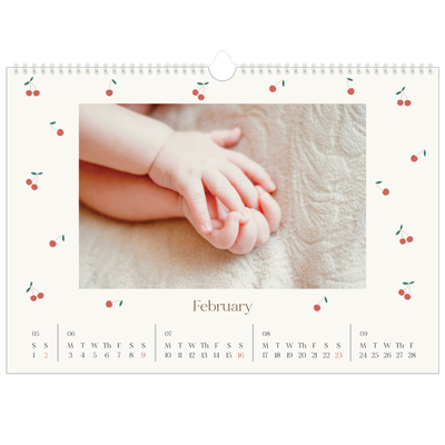 A3 Photo Calendar — Cherry bliss [February]