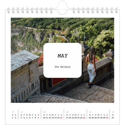 Square calendars  — Full story [May]