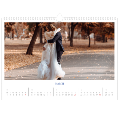 A3 Photo Calendar — Cobalt classic [March]