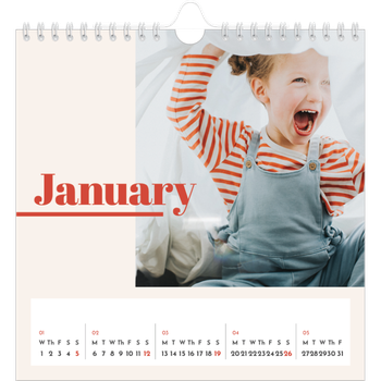 Square Photo Calendar — 90s nostalgia