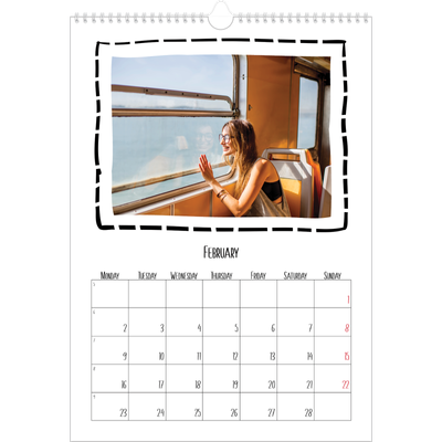 A3 photo calendars — Scrapbook snapshots [February]