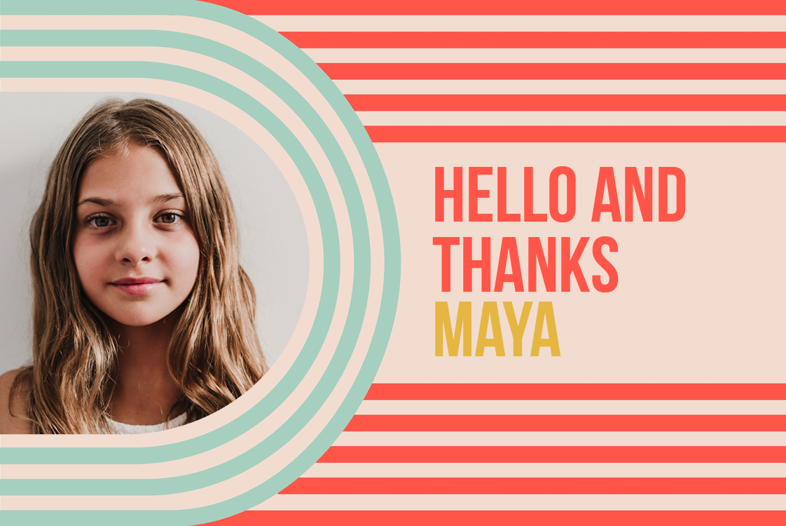 Thank you cards — Bright and beautiful