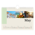 A5 Landscape Photo Calendar — Sights of the world [May]