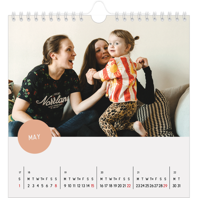 Square calendars  — Photo sticker [cover]