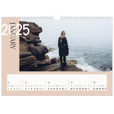 A3 Photo Calendar — Overlapping text [January]