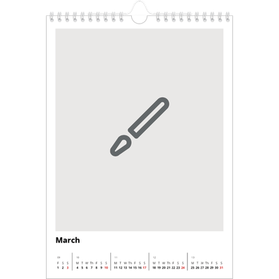 A4 Photo Calendar — Design your own product [March]