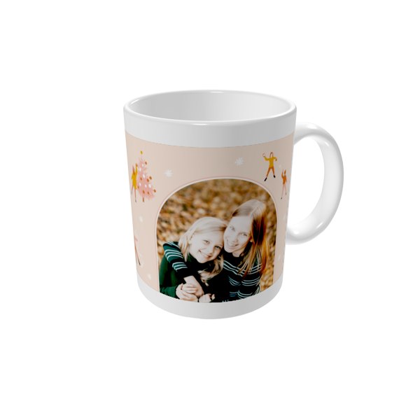 Personalised mugs — Snow angel and skis