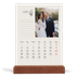 Easel Desk Calendar Portrait  — Initials in bloom [April]
