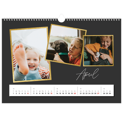 A3 Photo Calendar — So many memories [April]