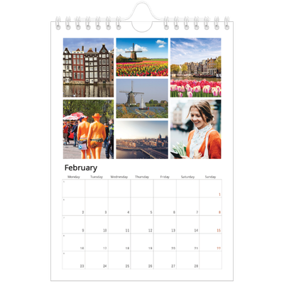 A5 Photo Calendar — Framework [February]