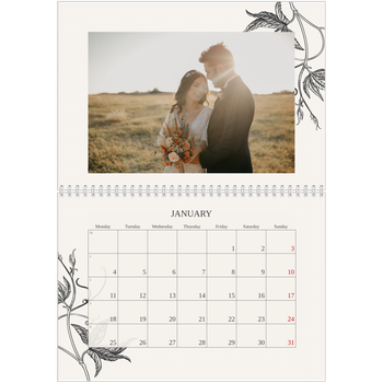 A4 Double Photo Calendar — Ink & ivy