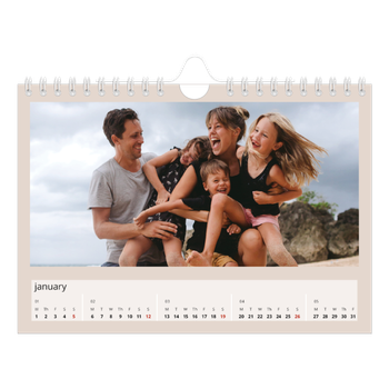 A5 Landscape Photo Calendar — Earth colours