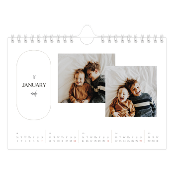 A5 Landscape Photo Calendar — Making plans