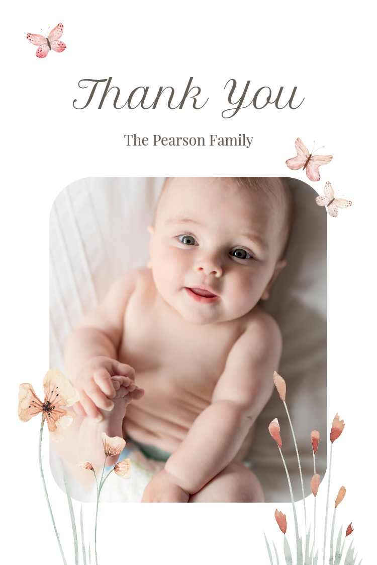 Thank you cards — Gentle springtime
