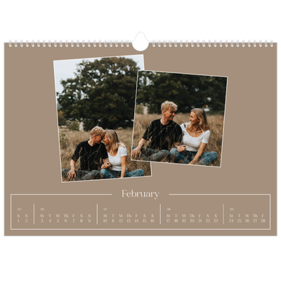 A3 Photo Calendar — Crafted memories [February]