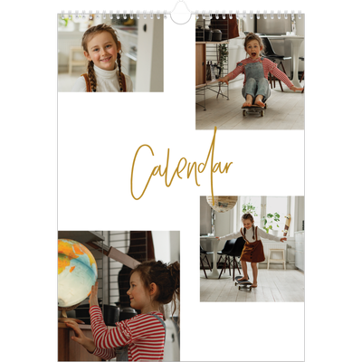 A3 photo calendars — Gold marker pen [cover]