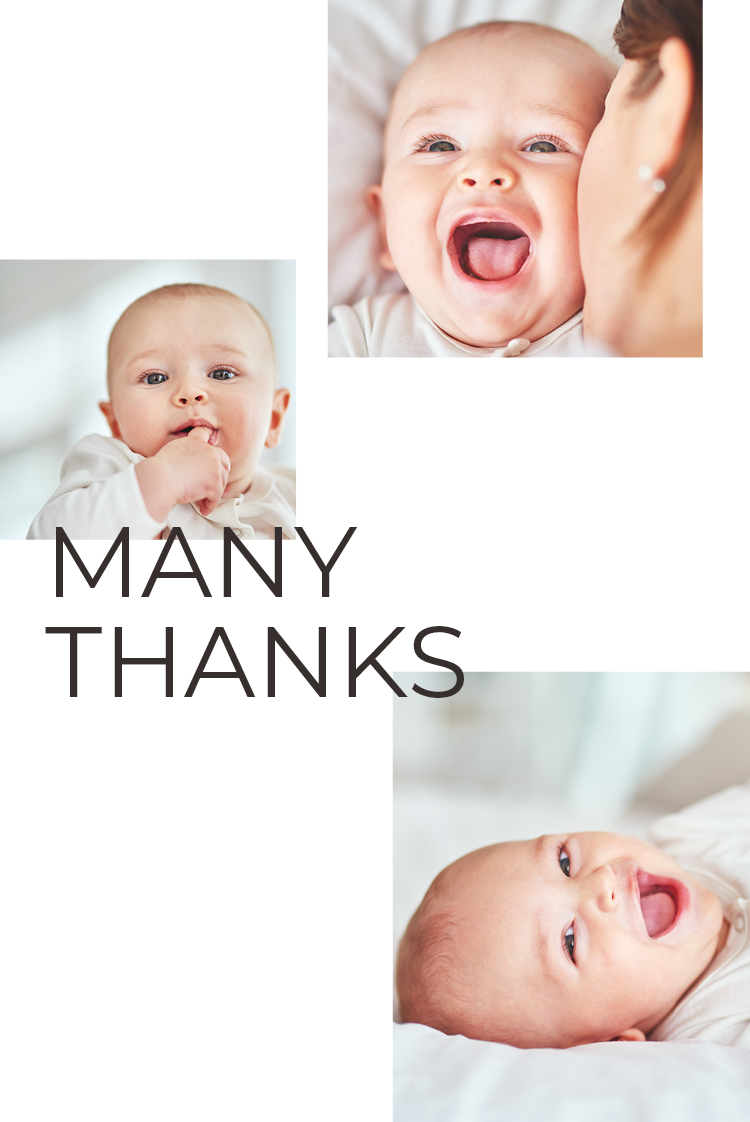 Thank you cards — Photo corners