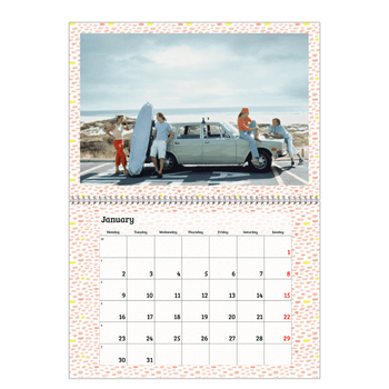 A4 Double Photo Calendar — Wallpaper