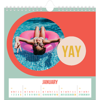 Square Photo Calendar — Bright and beautiful