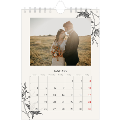 A5 Photo Calendar — Ink & ivy [January]