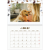A4 Double Photo Calendar — Playful puppy [January]