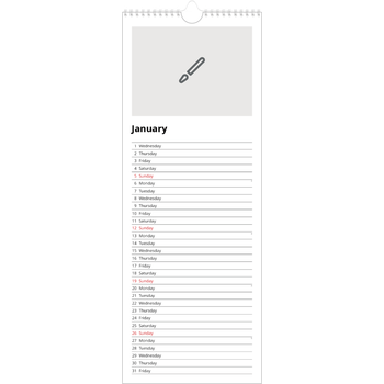Slim Calendar (15 x 40cm) — Design your own product