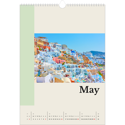 A3 photo calendars — Sights of the world [May]