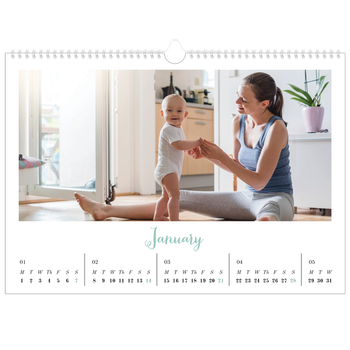 A3 Landscape Photo Calendar — Hello world