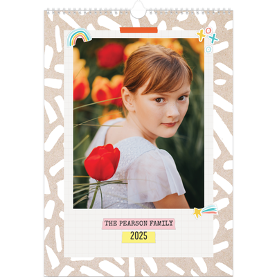 A3 Family Planner — Rustic Planner - Family of 5 [cover]