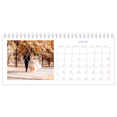 Desk calendars — Cobalt classic [January]
