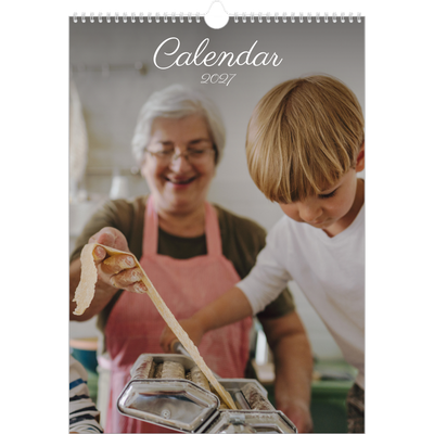 A3 photo calendars — Handwritten month [cover]