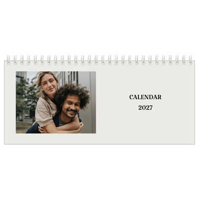 Desk calendars — Simple ivory [cover]
