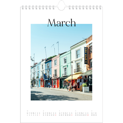 A4 Photo Calendar — My travelogue [March]