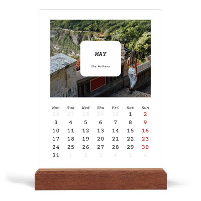 Easel Desk Calendar Portrait  — Full story [cover]
