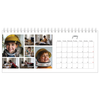 Desk Photo Calendar — Photo arrangements