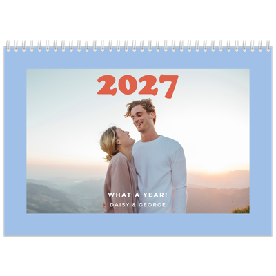A4 Double Photo Calendar — Retro frames [cover]