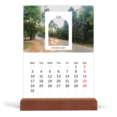 Easel Desk Calendar Portrait  — The open arch [cover]