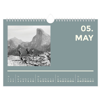A4 Landscape Photo Calendar — Contemporary bold [cover]