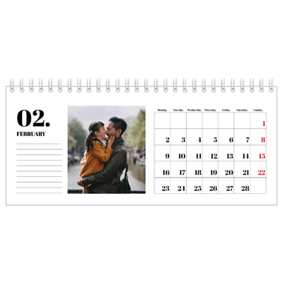 Desk calendars — Serif and moments [February]