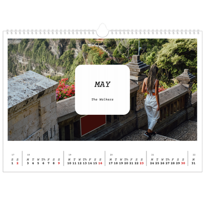 A3 Photo Calendar — Full story [May]
