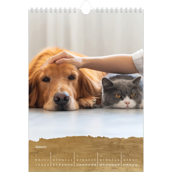 A4 Photo Calendar — Gold leaf