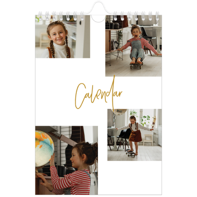 A5 Photo Calendar — Gold marker pen [cover]
