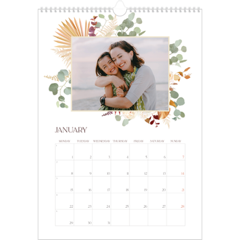 A3 Photo Calendar — Boho